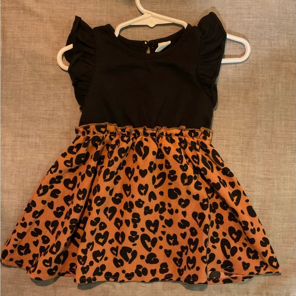 Baby girl cheetah print dress